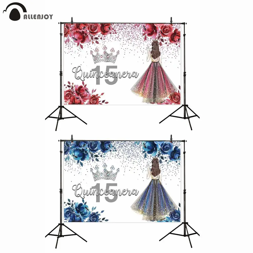 Allenjoy балет голубая розовая девушка фотография фоны Искусственные цветы блестки