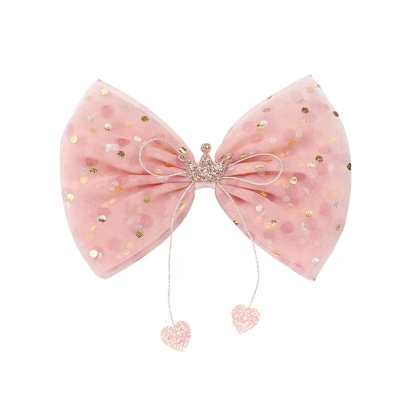 9 pieces/lot Princess Baby kids girl daisy flower hairpin children crown bow hairpins hair accessories gauze hairclip | Детская одежда