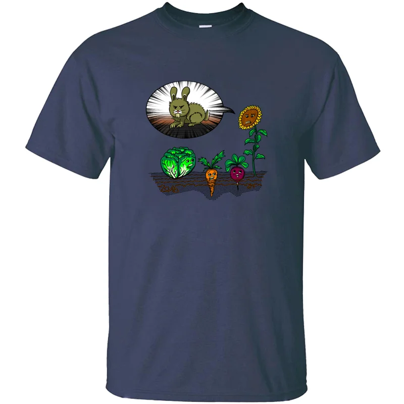 Мужская футболка с принтом &quotбоится большого плохого кролика&quot Футболка для