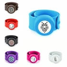 Браслеты Slap Bangle, силиконовые браслеты с ароматом для мальчиков и девочек, регулируемый браслет с диффузором, 25 мм, браслет на запястье с ароматом эфирного масла и духов