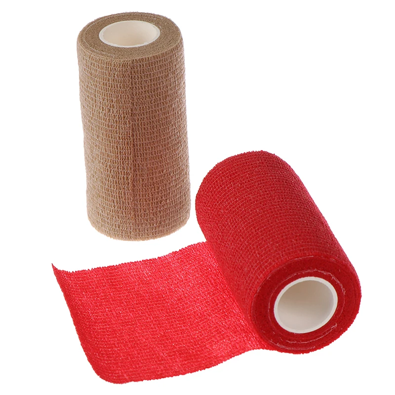 

Цветная Спортивная самоклеящаяся эластичная бандажная лента 4,5 м, эластопласт для поддержки колена, пальцев, лодыжки, ладони, плеч