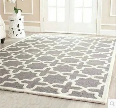 Светло-желтый Large High Quality Handwoven Wool Carpets For Living Room Chinese Wool Carpet Bedroom Kids Rug Thick Plush Soft Floor Carpets - Цвет: Светло-желтый