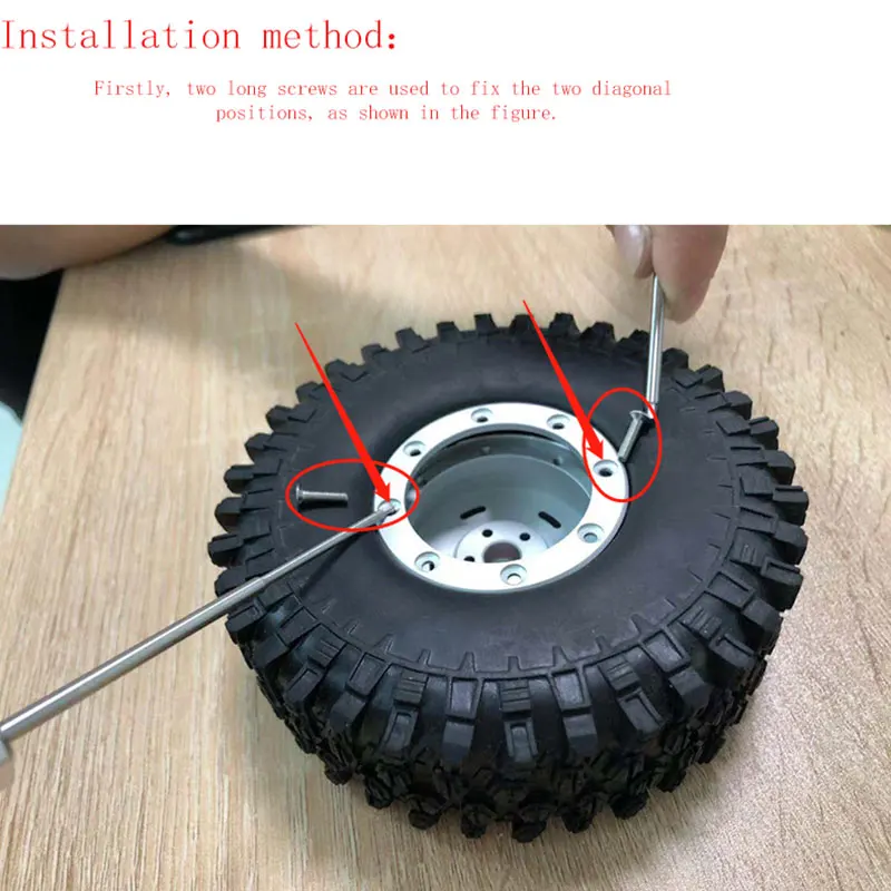 4 шт. матовые Серебристые 1,9 Beadlock колеса диски для 1/10 RC Гусеничный осевой SCX10 II 90046 TRX-4 D90