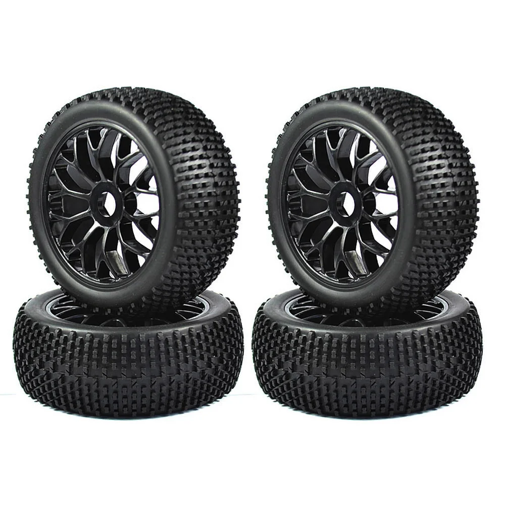 

4 шт. 1/8 шины для багги с колесами 17 мм шестигранный привод ступицы, поролоновые вставки для RC внедорожников HSP HPI Kyosho Traxxas запасные части