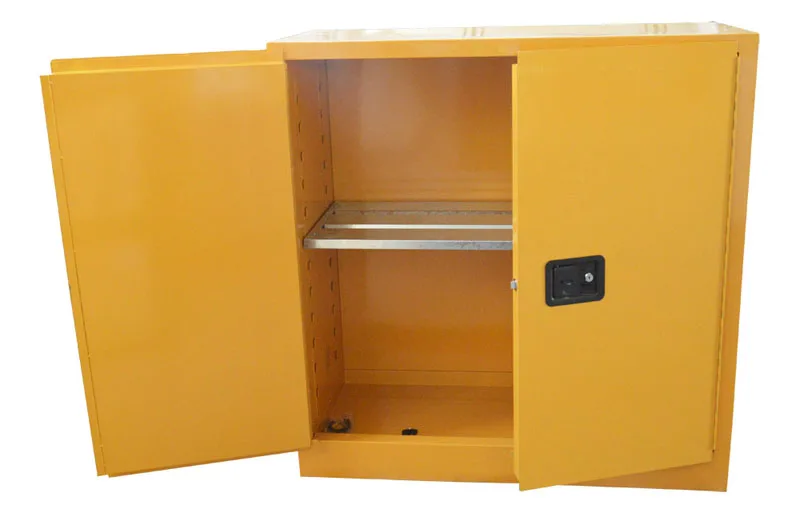 30 Gal. Safety Fireproof Flammable Chemicals Storage Cabinet Laboratory Yellow | Безопасность и защита