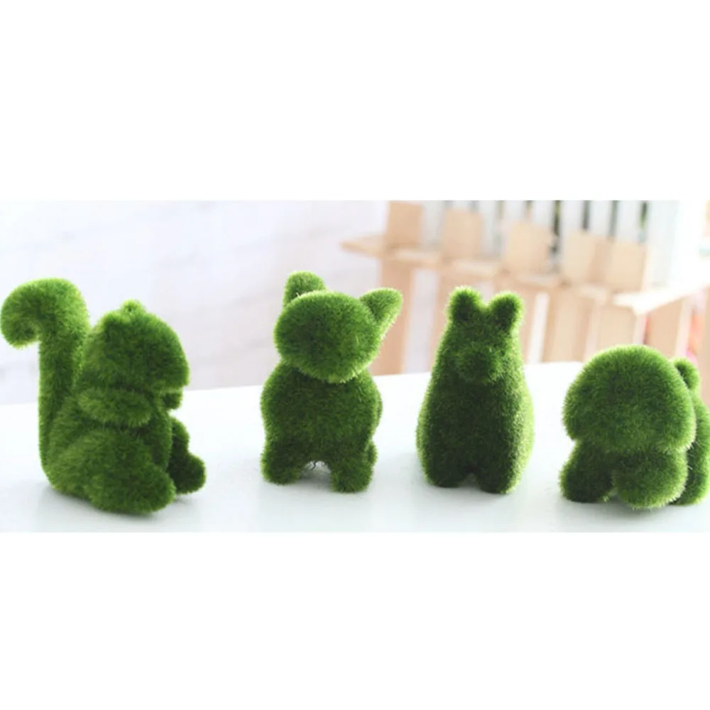 Искусственная Имитация травы 1 шт. маленькие животные украшение для дома и офиса