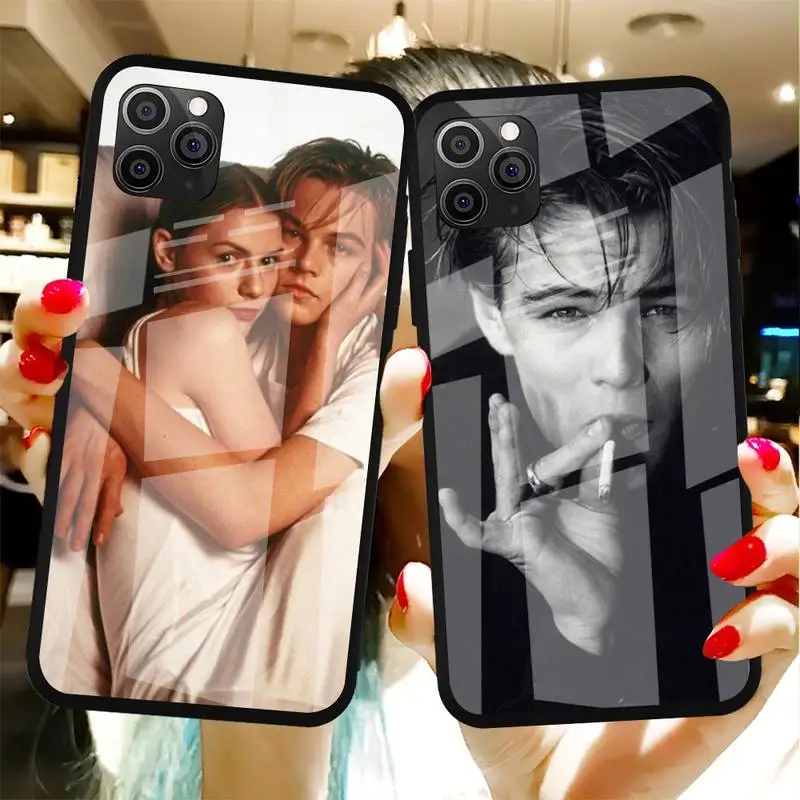 

Young Leonardo Dicaprio Phone Case Tempered Glass For Iphone6plus 6S 7 7plus 8 X XS XSmax XR 11 12 Pro Max 12mini