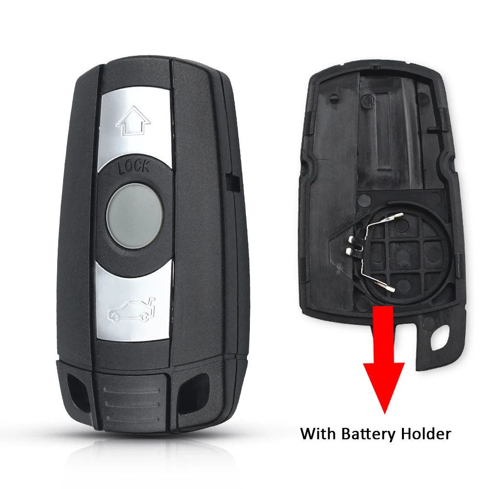 

KEYYOU для BMW E61 E90 E82 E70 E71 E87 E88 E89 X5 X6 для серии 1 3 5 6 Замена 3 кнопки с/без батареи, корпус дистанционного ключа