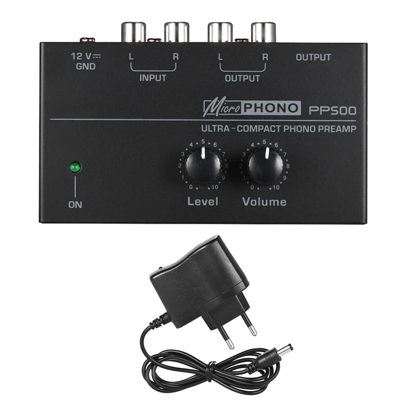 Высокое качество аудио Phono Preamp ультра компактный поворотный электронный