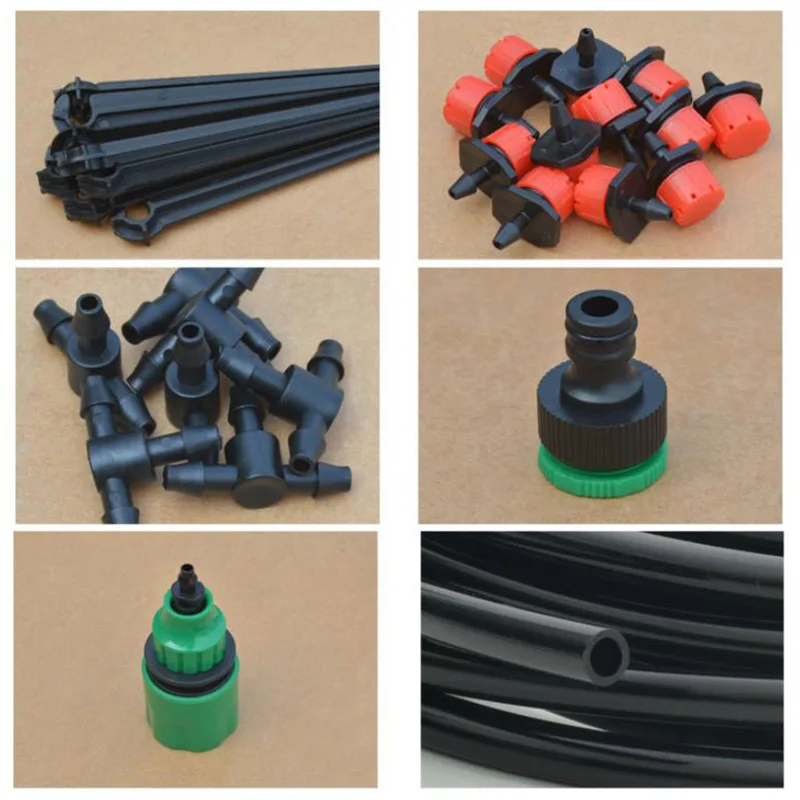 

25M Micro sprinklers Drip Irrigation Spray 4/7 Water Cooling Moisturizer auto Irrigation Automatic Garden watering Kit Set yard