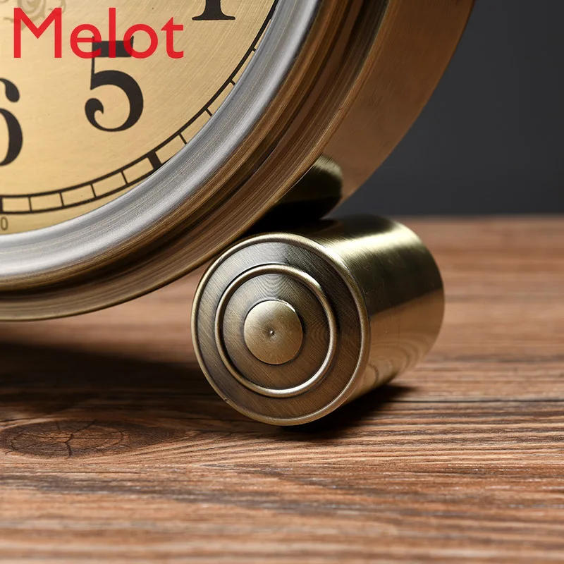 

Table Metal Clock Desktop Clock Decoration Noiseless Clock Desktop Large Pendulum Clock