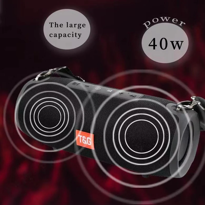 40 Вт беспроводной Bluetooth динамик Портативный звук бас стерео сабвуфер FM радио Boom Box