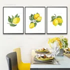Настенные художественные постеры и принты для кухни, свежие фрукты, лимон, холст, картина для ресторана, столовой, настенные художественные картины