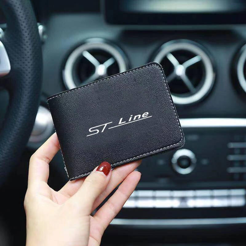 

Ultra-thin Driver License Cover Pu Leather Car Driving Documents Credit Card Holder For Ford Focus mk2 st Vignale / st-line f150