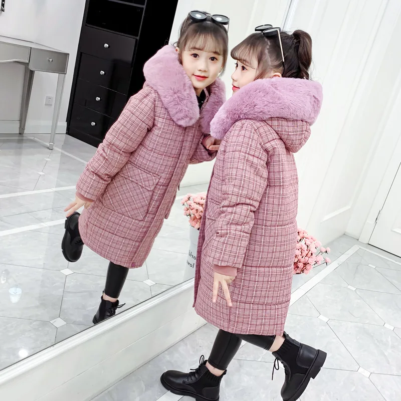 Новинка 2021 года Парка Зимнее пальто Куртка для девочек Одежда малышей Теплая