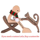 Деревянные украшения для собак и кошек, резная модель, украшения для дома и офиса, креативные любимые Домашние животные, Прямая поставка