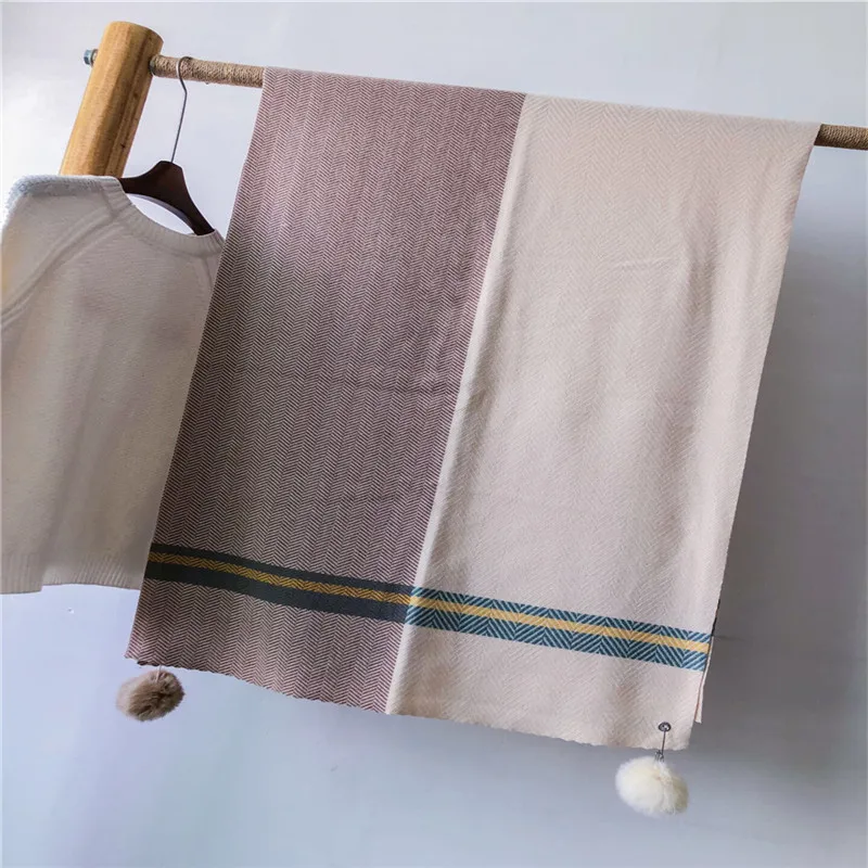 

Fall and Winter Fashion Warm Scarf in 2019 Dual-purpose Women's Shawl Scarf,New women's cashmere imitation scarf blanket scarf