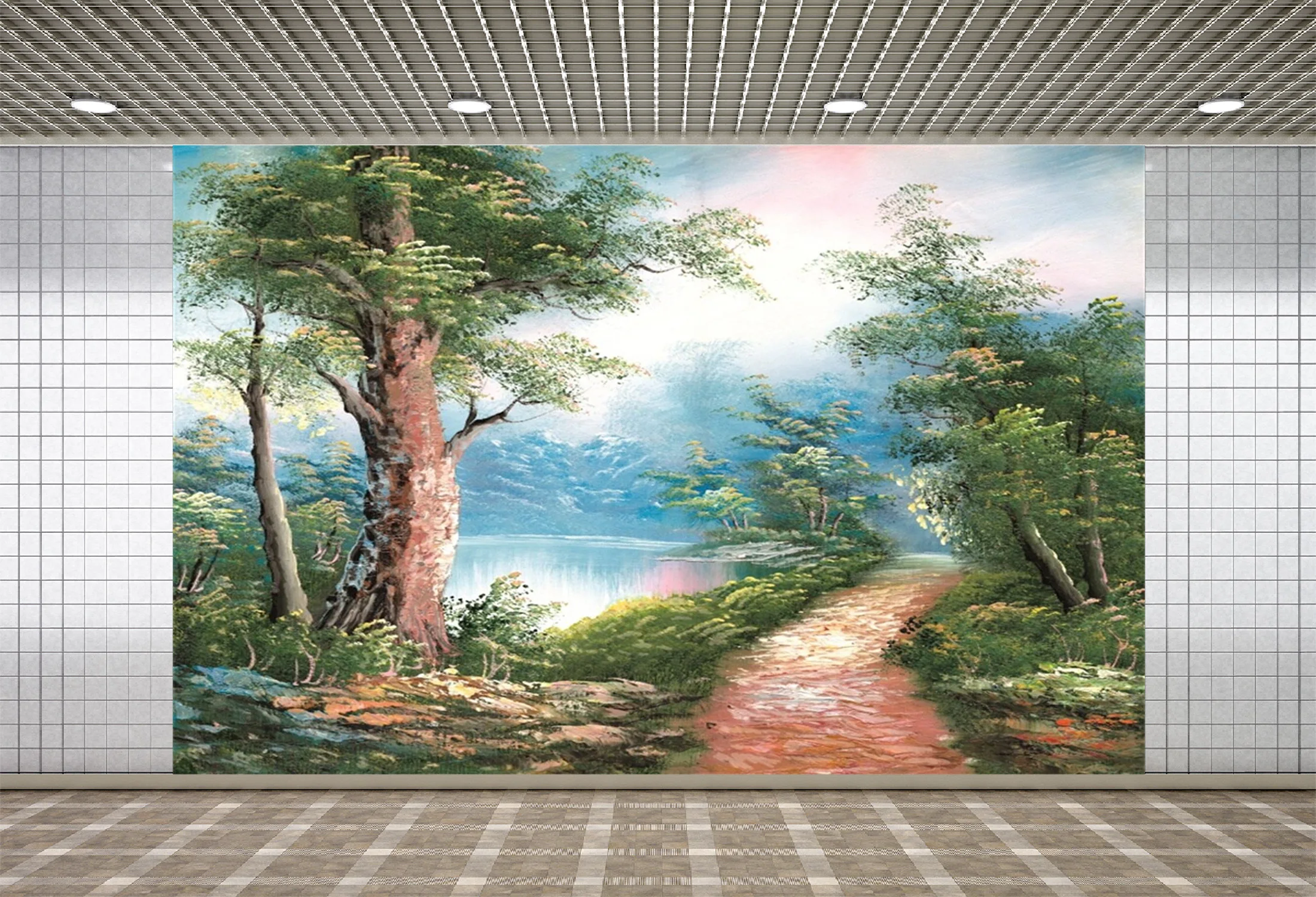 

Lyavshi картина маслом дерево трава озеро обои шаблон для домашнего декора фон для фотосъемки реквизит для фотостудии