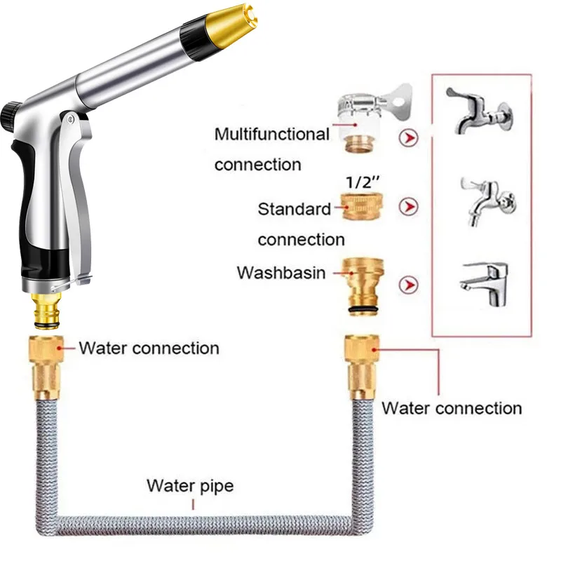 Новый высококачественный растяжимый шланг для сада Магический гибкий насадка для автомобильной мойки пены и воды.