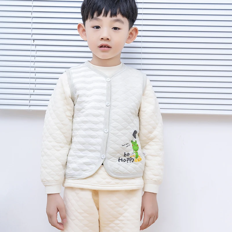 Kids Vest Children Girls Cartoon Jacket Winter Autumn Baby Boys Warm Sleeveless Plush Outerwear Coats Children Outfits Hot