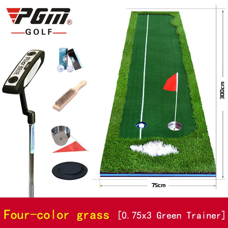 Send Clubs! PGM New Indoor Golf Putter Trainer Office Greens Fairway Practice Carpet