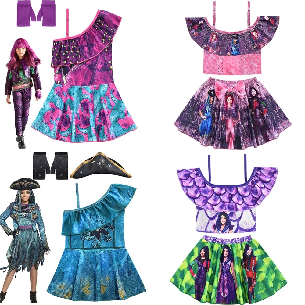 Косплей Костюм для детей 3 маль и ума Урсула маленьких девочек цельный или