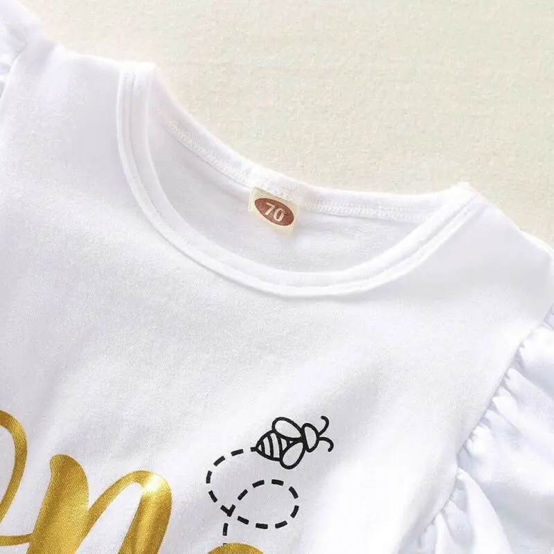 Детская футболка для девочек 1 год пуловер с надписью и юбка на шнуровке милый