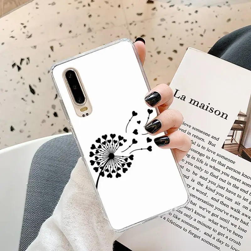 

Simple Lines Love Heart Phone Case Transparent for Samsung A71 S9 10 20 HUAWEI p30 40 honor 10i 8x xiaomi note 8 Pro 10t 11