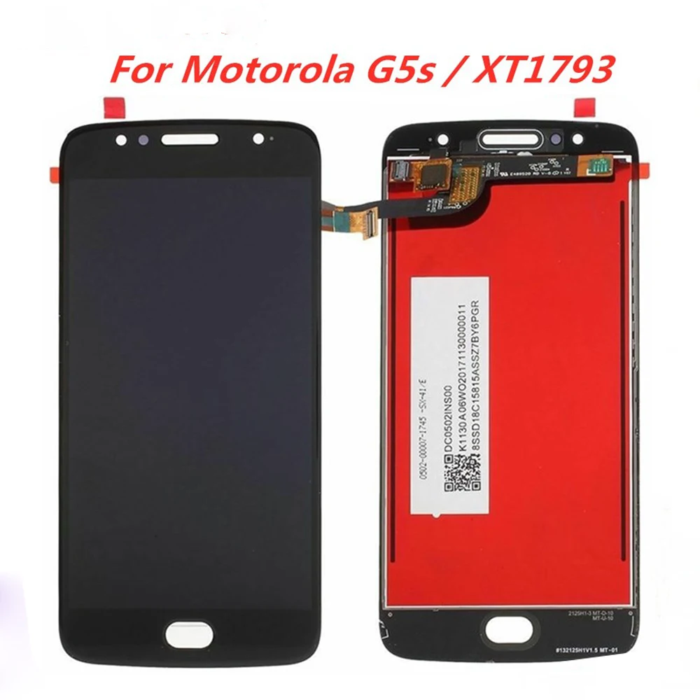 

ЖК-дисплей 5,2 ''для Motorola Moto G5s XT1793 XT1794 XT1792, ЖК-дисплей с сенсорным экраном и дигитайзером в сборе, замена, качество AAA +