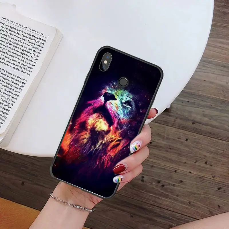 

Lion animal cool Phone Case For Xiaomi Redmi Note 4 4x 5 6 7 8 pro S2 PLUS 6A PRO