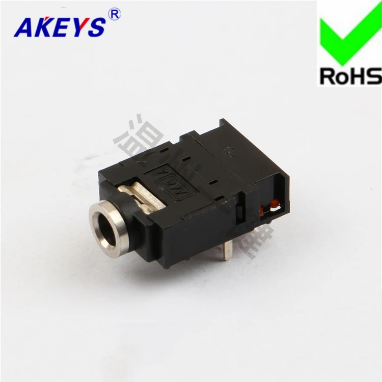 

10 шт., розетка для наушников 3,5, 6 ножек, 7 фиксированных ножек, 3,5 мм