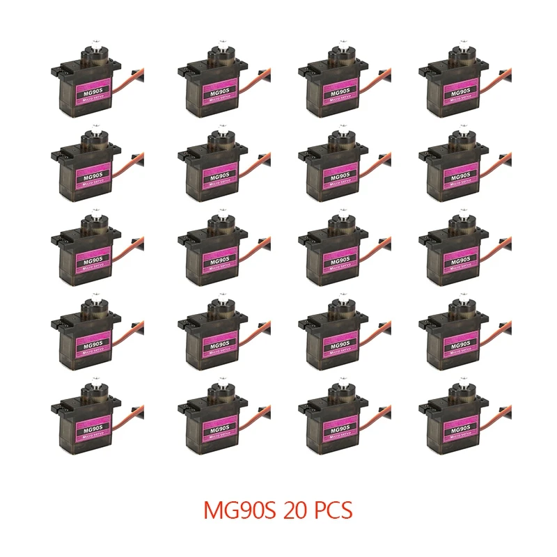 4/5/10/20 шт. MG90S Шестерни RC Micro Servo 13 4g мотор для ZOHD Volantex самолет Ду вертолётом и модель