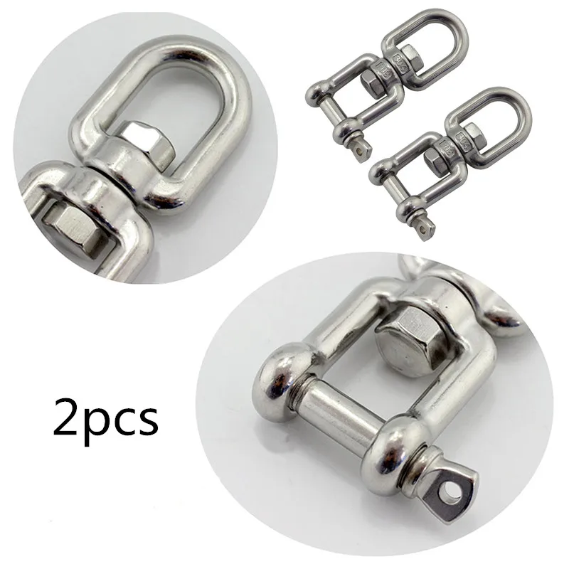 

2 шт. Нержавеющая сталь челюсти & крюк вращение Быстро Крюк дужка для скалолазания на открытом воздухе Пеший Туризм оборудование вращающийс...