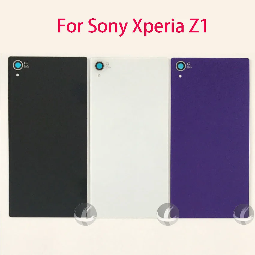 Задняя крышка из стекла для sony Xperia Z1 L39H C6902 C6903 задняя аккумулятора с логотипом +