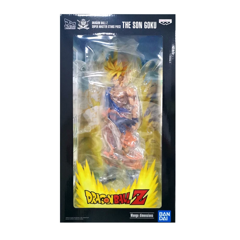 

Anime BAIDAI Original Dragon Ball SMSP Son Goku Battle Damaged Comic Color 34Cm PVC Action Figure Model Collection Toys Boys