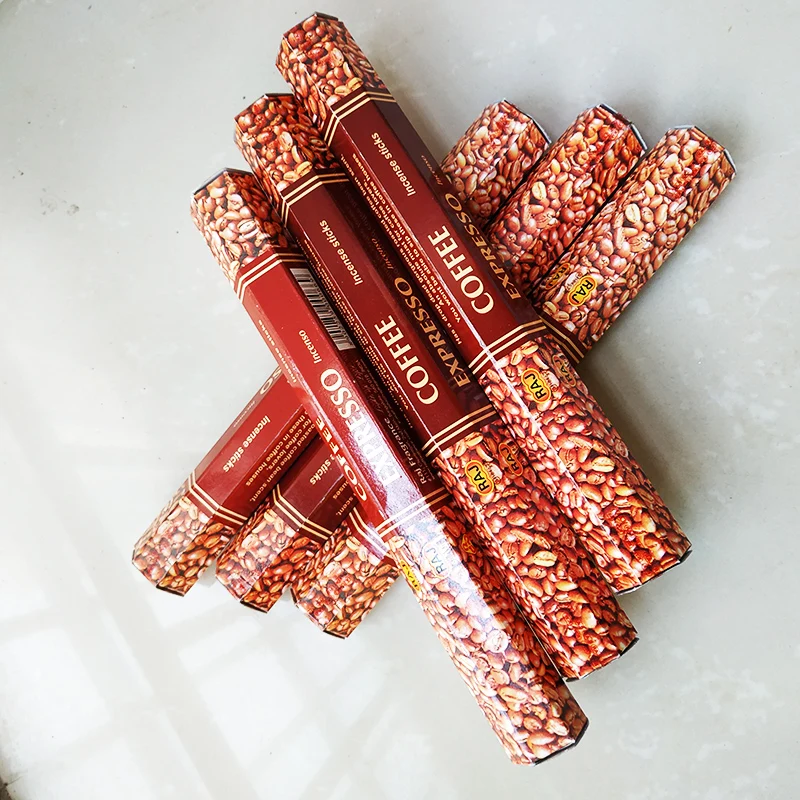 T одна маленькая коробка кофе ручной прокатки натуральные индийские палочки