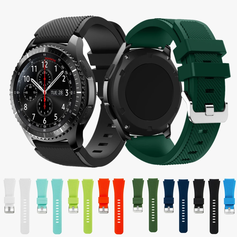 

Силиконовый ремешок для часов для Samsung Gear S3 Classic Frontier Band сменный ремешок 22 мм наручный браслет для Samsung Gear S3