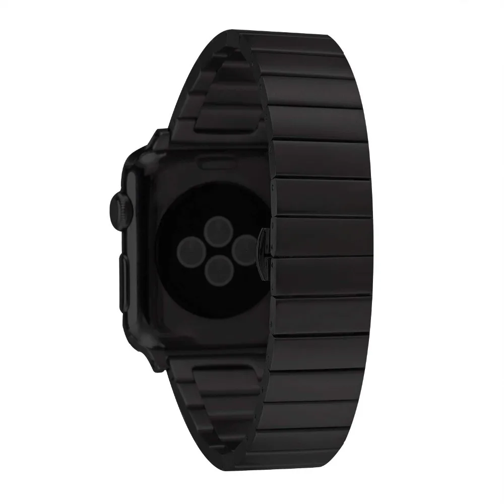Stainless Steel Band for Apple Watch 5 4 3 2 Iwatch 44mm 40mm 42mm 38mm Butterfly Clasp Strap Bracelet Accessories | Наручные часы