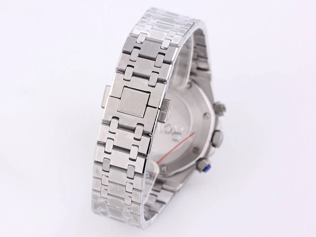 

2021 Luxury Brand New Men Watch Chronograph Sapphire Stainless Steel Oaks Luminous Silver Sky Blue Royal Watches Stopwatch 41mm