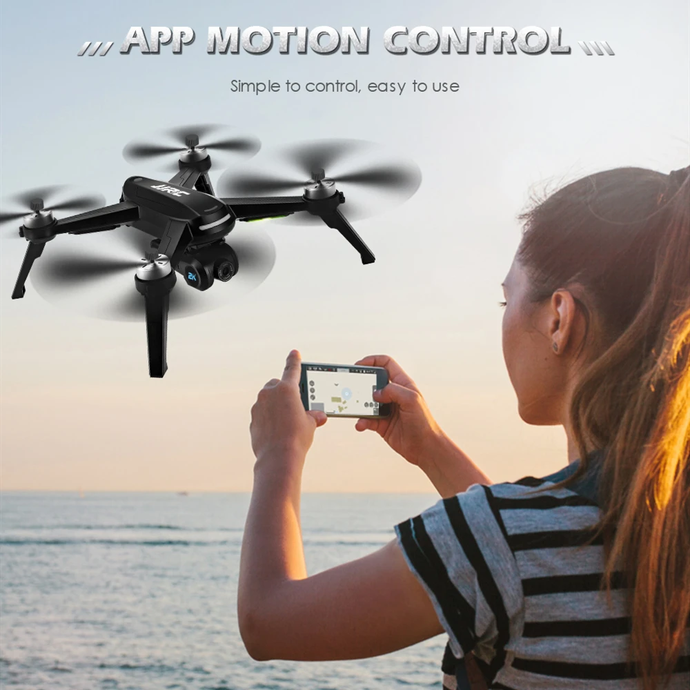 JJRC X5 Радиоуправляемый Дрон с 2K HD камерой 5G Wi-Fi FPV GPS позиционирование долгое время