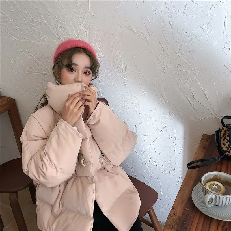 Женские короткие зимние пальто и куртки с длинным рукавом, куртка с карманами, Повседневная модная теплая парка Mujer