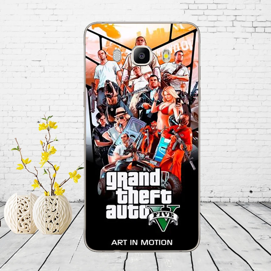 33DD Grand Theft Auto GTA V Мягкий силиконовый чехол для Samsung Galaxy a3 a5 2017 A6 A8 2018 j3 j5 j7 2016