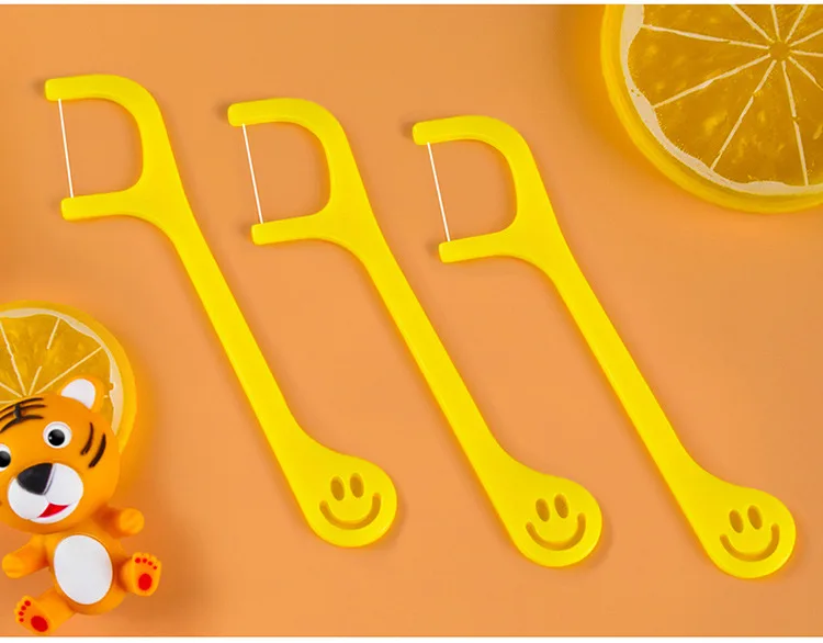 40 шт./лот одноразовая зубная нить межзубная щетка палочка зубочистка|Держатель