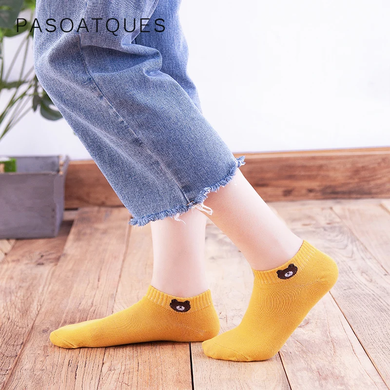 

5/10 Pairs Women Socks Summer Breathable Sports Socks Solid Color Boat Socks Comfortable Cotton Ankle Socks For Girls Ladies