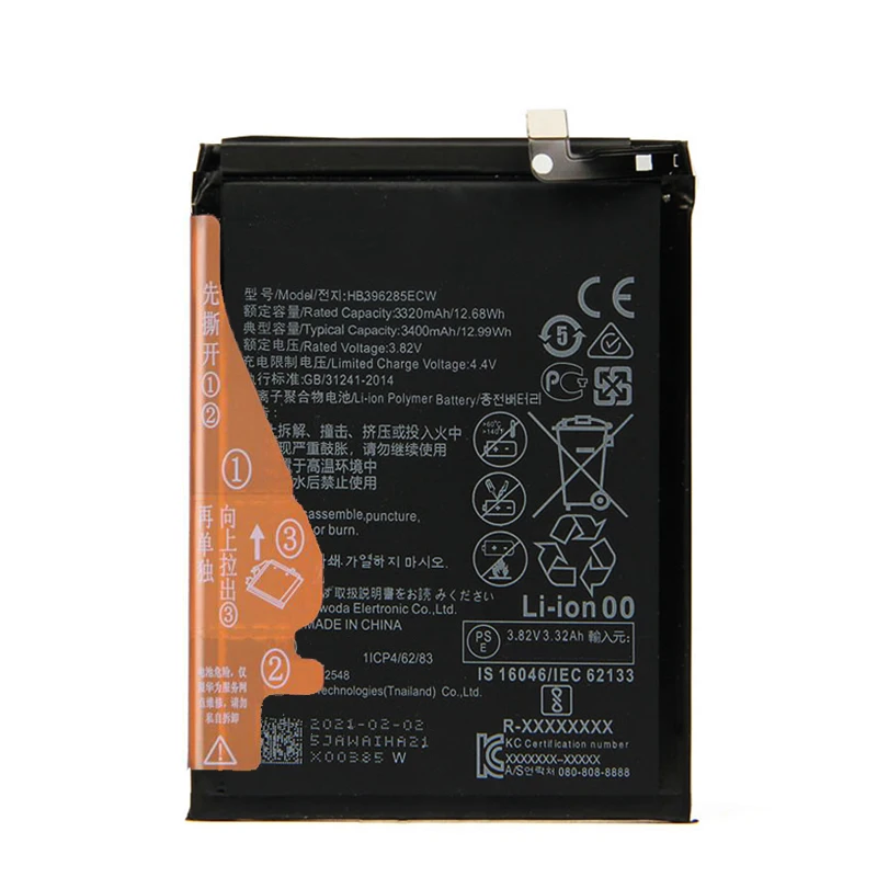 Оригинальный аккумулятор 3400 мА/ч HB396285ECW для Huawei P Smart (2019) / Enjoy 9S Honor 10 Lite POT-LX1 POT-LX3 AL00