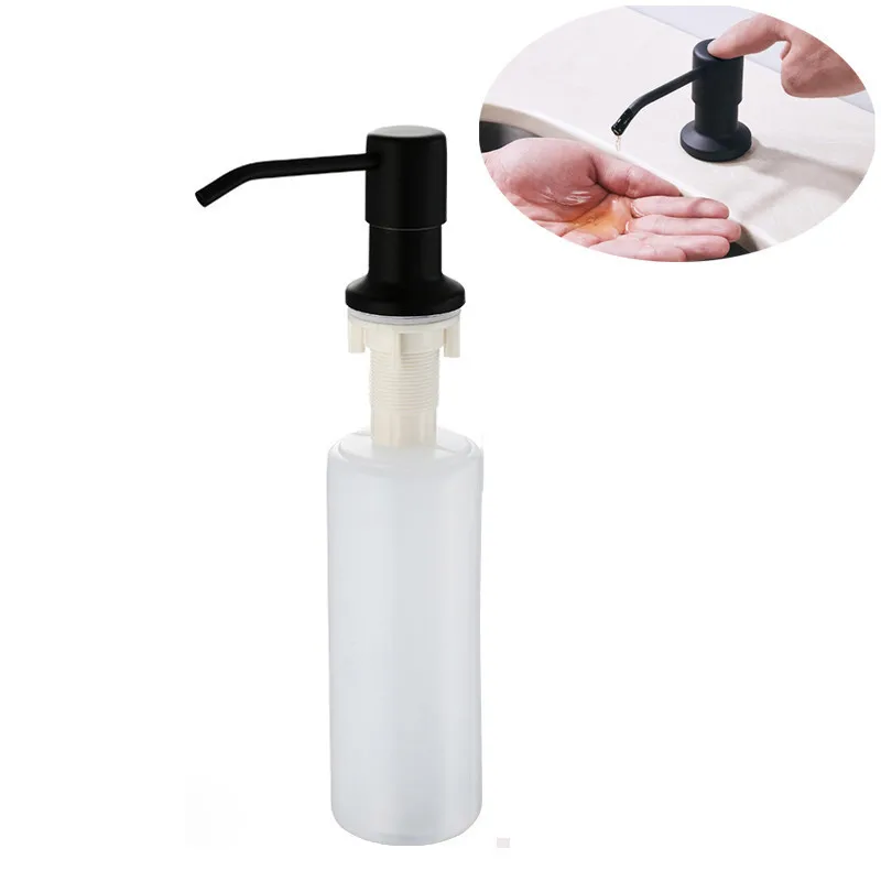 

Black For Kitchen Sink Soap Dispenser Stainless Steel Soap Dispenser Bathroom Manually Press Soap Dispenser Kitchen Accessories