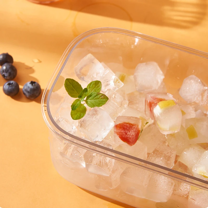 Креативная силиконовая форма для льда сделай сам с крышкой утолщенная коробка