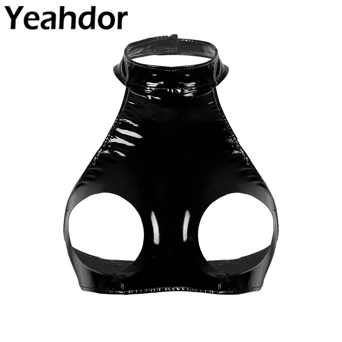 Для женщин сексуальное эротическое ниппель открытые бюстгальтер топ с мокрым