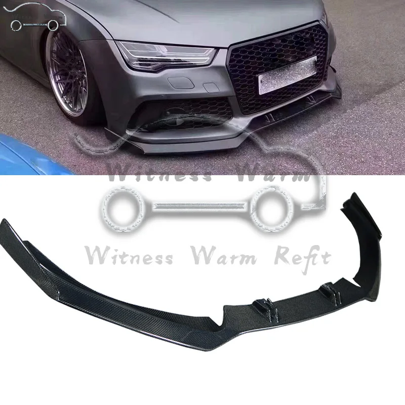 Углеродное волокно/FRP передний бампер спойлер сплиттеры для Audi A7 RS7 стиль 2012 2013 2014