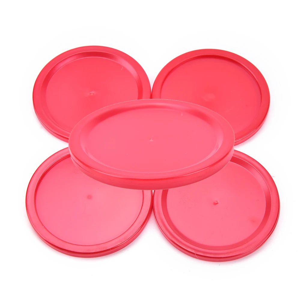 

5 Pcs Hot Nieuwe Hoge Kwaliteit Kinderen Indoor Tafel Spel Speelgoed Rode Plastic Mini Air Hockey Tafel Puck Duurzaam praktische